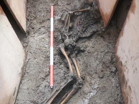 Archaeologists uncover medieval human remains outside Trinity College, Dublin